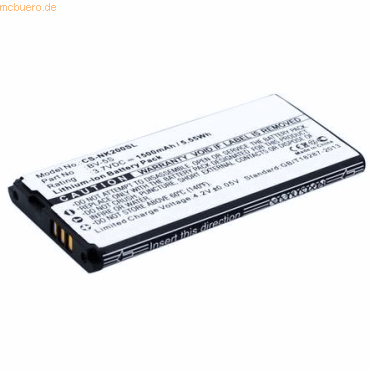 k.A. Akku für Nokia BV-5S Li-Ion 3,7 Volt 1500 mAh schwarz von k.A.