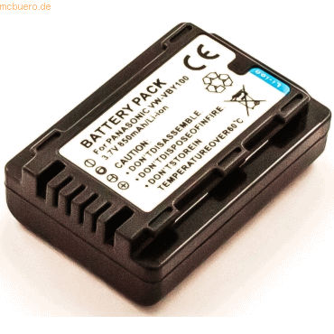 k.A. Akku für Panasonic HC-V201 Li-Ion 3,7 Volt 850 mAh schwarz k.A. Akku für Panasonic HC-V201 Li-Ion 3,7 Volt 850 mAh schwarz von k.A.