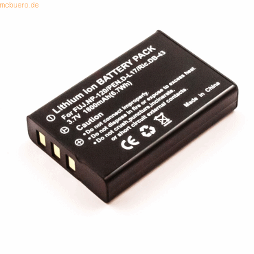 k.A. Akku für Praktica DVC 5.4 Li-Ion 3,7 Volt 1600 mAh schwarz von k.A.