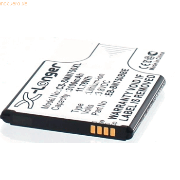 k.A. Akku für Samsung Galaxy Note 3 Neo LTE Li-Ion 3,8 Volt 3100 mAh s k.A. Akku für Samsung Galaxy Note 3 Neo LTE Li-Ion 3,8 Volt 3100 mAh s von k.A.