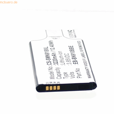 k.A. Akku für Samsung SM-N910F Li-Ion 3,85 Volt 2800 mAh schwarz k.A. Akku für Samsung SM-N910F Li-Ion 3,85 Volt 2800 mAh schwarz von k.A.