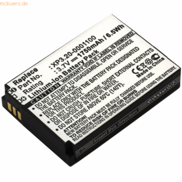 k.A. Akku für Sonim XP3.20-0001100 Li-Ion 3,7 Volt 1750 mAh schwarz von k.A.