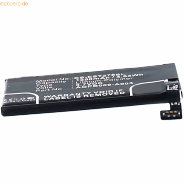 k.A. Akku für Sony Ericsson AGPB009-A003 Li-Pol 3,7 Volt 1250 mAh schw von k.A.