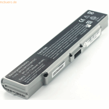 k.A. Akku für Sony VGN-FE11 Li-Ion 11,1 Volt 4400 mAh silberfarben k.A. Akku für Sony VGN-FE11 Li-Ion 11,1 Volt 4400 mAh silberfarben von k.A.
