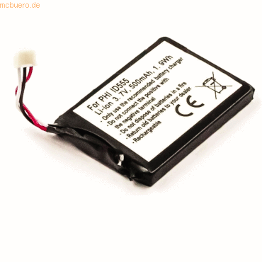 k.A. Akku für Swissvoice Iron Li-Ion 3,7 Volt 500 mAh weiß k.A. Akku für Swissvoice Iron Li-Ion 3,7 Volt 500 mAh weiß von k.A.