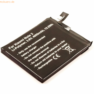 k.A. Akku für Xiaomi Note 3 Li-Pol 3,8 Volt 4000 mAh schwarz k.A. Akku für Xiaomi Note 3 Li-Pol 3,8 Volt 4000 mAh schwarz von k.A.