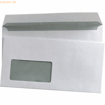 Mailmedia Briefumschläge DINlang mit Fenster 80g/qm haftklebend weiß V Mailmedia Briefumschläge DINlang mit Fenster 80g/qm haftklebend weiß V von Mailmedia