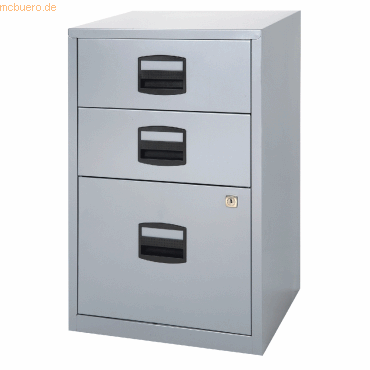 k.A. Hängeregistraturschrank 3 Schübe 1-bahnig silber von k.A.