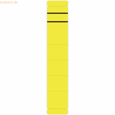k.A. Ordnerrückenschilder 60x280mm selbstklebend gelb VE=10 Stück von k.A.
