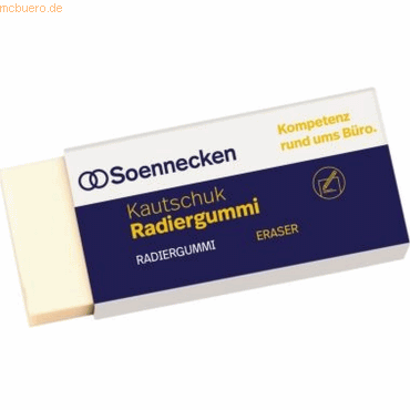 k.A. Radiergummi 22x12x61mm Kautschuk weiß k.A. Radiergummi 22x12x61mm Kautschuk weiß von k.A.