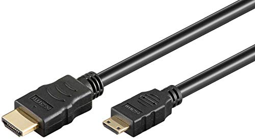 kab24® HDMI™ 2.0 High Speed Kabel HDMI A Stecker auf HDMI Mini C Stecker 4K, Ultra-HD, Full-HD, 3D, ARC vergoldete Stecker von kab24