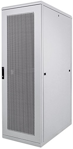 kab24® Netzwerkschrank Serverschrank Wandhehäuse Netzwerk Wandschrank Wandverteiler SOHO Schrank grau 19 Zoll 42 HE H:205,7 x B:80 x T:100cm von kab24