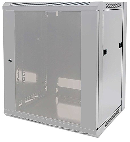 kab24® Netzwerkschrank Serverschrank Wandhehäuse Netzwerk Wandschrank Wandverteiler SOHO Schrank grau 19 Zoll 9 HE H:50 x B:57 x T:60cm von kab24