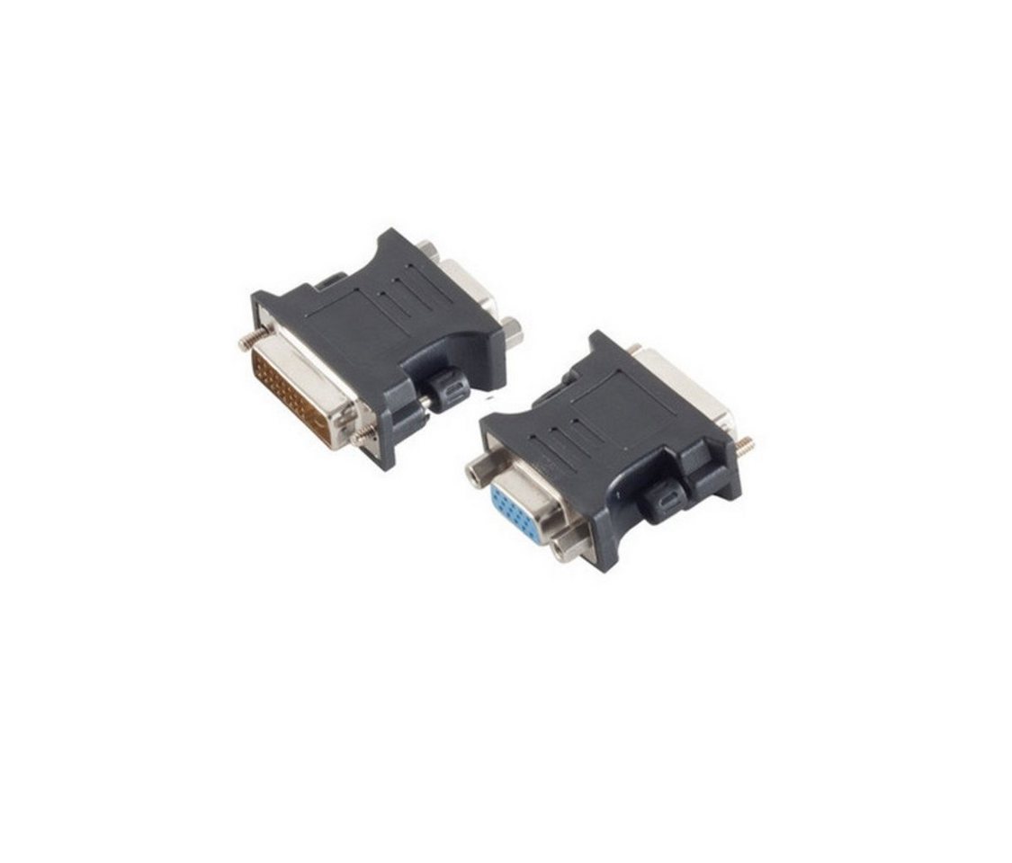 kabelbude Adapter DVI-D-Stecker 24+1 Dual-Link/VGA-Buchse Audio- & Video-Adapter von kabelbude