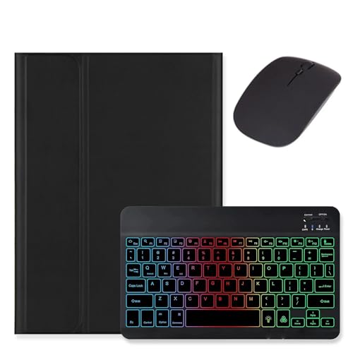 kaidisen Tastatur mit Hintergrundbeleuchtung für Galaxy Tab A8 10,5 Zoll Tablet Modell SM-X200/X205/X207, Tastaturhülle mit Maus, abnehmbare Hintergrundbeleuchtung, farbige Tastaturhülle mit von kaidisen