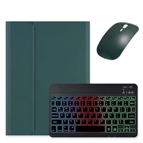 kaidisen Tastatur mit Hintergrundbeleuchtung für iPad 10. Generation, Tastaturhülle mit Maus, abnehmbare Hintergrundbeleuchtung, Farbtastaturhülle für iPad 10, Dunkelgrün + Schwarz kaidisen Tastatur mit Hintergrundbeleuchtung für iPad 10. Generation, Tastaturhülle mit Maus, abnehmbare Hintergrundbeleuchtung, Farbtastaturhülle für iPad 10, Dunkelgrün + Schwarz von kaidisen