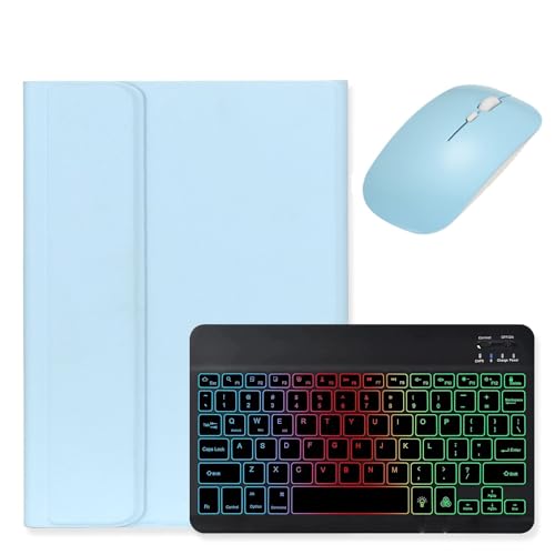 kaidisen Tastatur mit Hintergrundbeleuchtung für iPad 10. Generation, Tastaturhülle mit Maus, abnehmbare Hintergrundbeleuchtung, Farbtastaturhülle für iPad 10, Hellblau und Schwarz kaidisen Tastatur mit Hintergrundbeleuchtung für iPad 10. Generation, Tastaturhülle mit Maus, abnehmbare Hintergrundbeleuchtung, Farbtastaturhülle für iPad 10, Hellblau und Schwarz von kaidisen