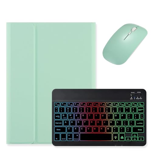 kaidisen Tastatur mit Hintergrundbeleuchtung für iPad 10. Generation, Tastaturhülle mit Maus, abnehmbare Hintergrundbeleuchtung, Farbtastaturhülle für iPad 10, Mintgrün + Schwarz kaidisen Tastatur mit Hintergrundbeleuchtung für iPad 10. Generation, Tastaturhülle mit Maus, abnehmbare Hintergrundbeleuchtung, Farbtastaturhülle für iPad 10, Mintgrün + Schwarz von kaidisen