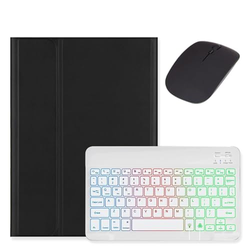 kaidisen Tastatur mit Hintergrundbeleuchtung für iPad 10. Generation, Tastaturhülle mit Maus, abnehmbare Hintergrundbeleuchtung, Farbtastaturhülle für iPad 10, Schwarz + Weiß kaidisen Tastatur mit Hintergrundbeleuchtung für iPad 10. Generation, Tastaturhülle mit Maus, abnehmbare Hintergrundbeleuchtung, Farbtastaturhülle für iPad 10, Schwarz + Weiß von kaidisen