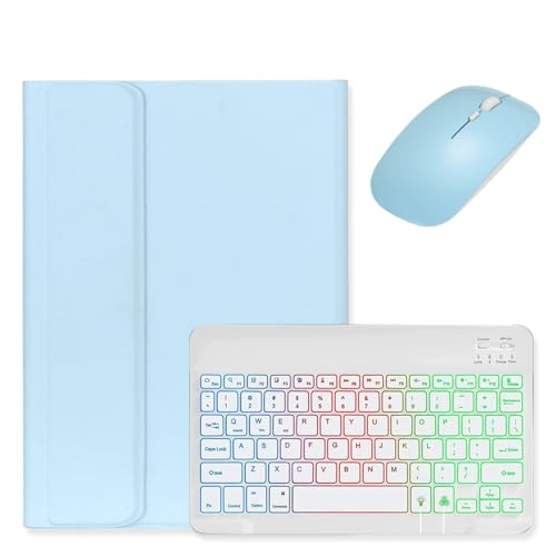 kaidisen Tastaturhülle mit Hintergrundbeleuchtung für Galaxy Tab S9 FE 11 Zoll / Tab S9 11 Zoll / Tab S8 / S7 11 Zoll Tastaturhülle mit Maus, abnehmbare Hintergrundbeleuchtung, Farbtastaturhülle, kaidisen Tastaturhülle mit Hintergrundbeleuchtung für Galaxy Tab S9 FE 11 Zoll / Tab S9 11 Zoll / Tab S8 / S7 11 Zoll Tastaturhülle mit Maus, abnehmbare Hintergrundbeleuchtung, Farbtastaturhülle, von kaidisen