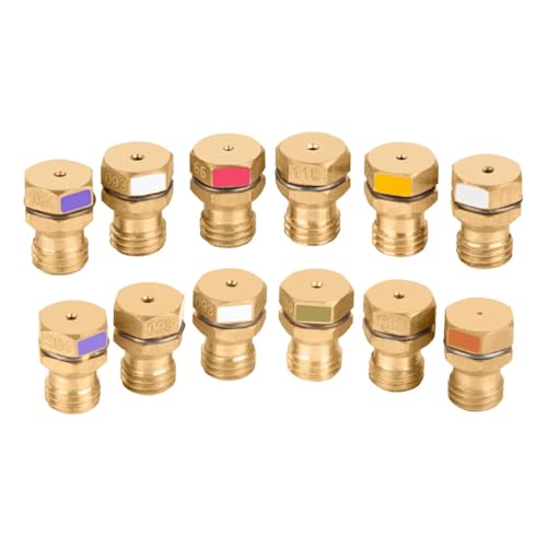 LPG Umrüstsatz Düsen|LPG Gasdüsen-Set|Düsen für Gasherd Propan | Gasherd Düsen für Propangas | Gasdüsen für Gasgrill | Gasgrill Düsen-12 Stück Messing Gasdüsen für Gasherd, Grill & Propan Geräte LPG Umrüstsatz Düsen|LPG Gasdüsen-Set|Düsen für Gasherd Propan | Gasherd Düsen für Propangas | Gasdüsen für Gasgrill | Gasgrill Düsen-12 Stück Messing Gasdüsen für Gasherd, Grill & Propan Geräte von kajkey