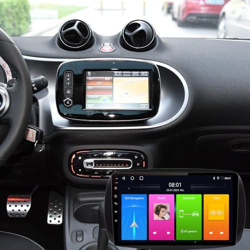 9-Zoll Android Autoradio,Navi Navigation mit Android 12 Radio 2+32GB/GPS/DSP/BT/WiFi/DAB+ für Smart Forfour 4 Schrägheck 453 2014/11-2024/Smart Fortwo II Cabriolet Coupe 453 2016/07-2024/12 9-Zoll Android Autoradio,Navi Navigation mit Android 12 Radio 2+32GB/GPS/DSP/BT/WiFi/DAB+ für Smart Forfour 4 Schrägheck 453 2014/11-2024/Smart Fortwo II Cabriolet Coupe 453 2016/07-2024/12 von kalakus