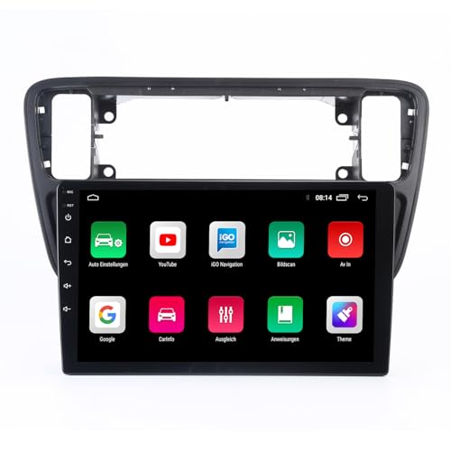 Autoradio mit Bildschirm,9 Zoll Wireless Carplay Android Auto,GPS Navigation für Seat MII e-MII KE KF,Skoda citigo E-Citigo,VW UP! e-up! e-Load Up Seat Ibiza IV4 IV IV5 IV ST Sportcoupe von kalakus