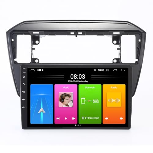Autoradio mit Bildschirm,9 Zoll Wireless Carplay Android Auto,GPS Navigation für Seat MII e-MII KE KF,Skoda citigo E-Citigo,VW UP! e-up! e-Load Up Seat Ibiza IV4 IV IV5 IV ST Sportcoupe von kalakus