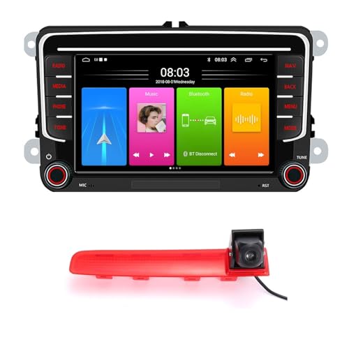 Autoradio mit Bildschirm mit Drahtlos Carplay & Android Auto+Bremslicht Rückfahrkamera für VW T5 California T6,7 Zoll IPS Touchscreen Autoradio mit Navi,Bluetooth,GPS,AM/FM/RDS,TF/SWC Autoradio mit Bildschirm mit Drahtlos Carplay & Android Auto+Bremslicht Rückfahrkamera für VW T5 California T6,7 Zoll IPS Touchscreen Autoradio mit Navi,Bluetooth,GPS,AM/FM/RDS,TF/SWC von kalakus