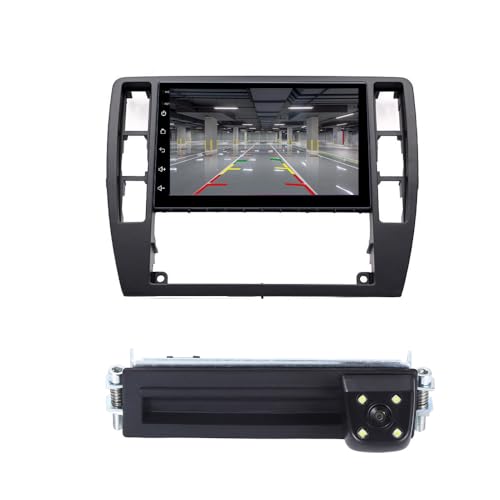 CarPlay Bildschirm Android Navigationsgerät für Auto, Touchscreen Autoradio Bluetooth WiFi Mirror Link 2GB+32GB,Kofferraumgriff Rückfahrkamera Ersatz für W Bora Variant 1J2 1J6/Golf IV Variant 1J1 1J5 von kalakus