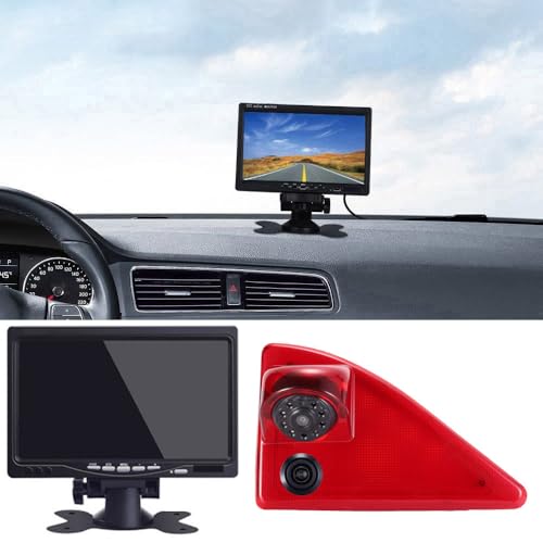 Doppel-Rückfahrkamera Dual wasserdichte Nachtsicht Bremslicht Rückfahrkamera+7 Zoll Monitor Ersatz für Nissan NV400 X62 X62B/Opel Vauxhall Movano MK2 MK3/Renault Master III JV FV Doppel-Rückfahrkamera Dual wasserdichte Nachtsicht Bremslicht Rückfahrkamera+7 Zoll Monitor Ersatz für Nissan NV400 X62 X62B/Opel Vauxhall Movano MK2 MK3/Renault Master III JV FV von kalakus