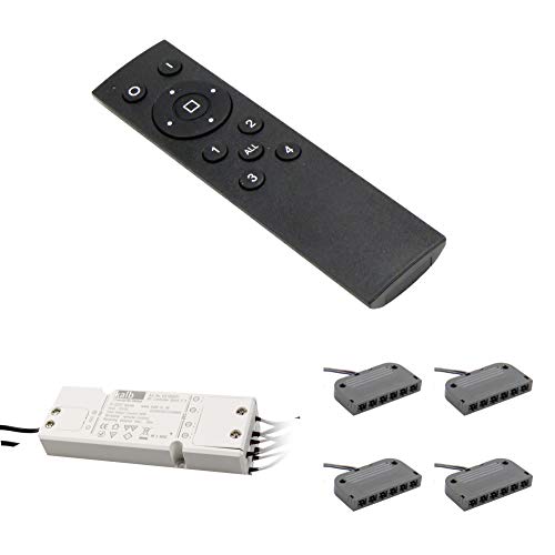 4-Kanal-Funkfernbedienung für 12V LED Beleuchtung Schaltsystem stufenlos dimmbar max. 60W 4-Kanal-Funkfernbedienung für 12V LED Beleuchtung Schaltsystem stufenlos dimmbar max. 60W von kalb Material für Möbel