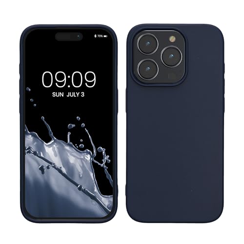 kalibri Case kompatibel mit Apple iPhone 15 Pro - Hülle Handy - Handyhülle Dunkelblau von kalibri