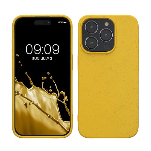 kalibri Case kompatibel mit Apple iPhone 15 Pro - Hülle Handy - Handyhülle Gelb von kalibri