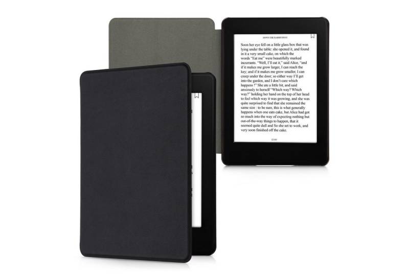 kalibri E-Reader-Hülle Hülle für Amazon Kindle Paperwhite 11. Generation 2021, Leder eBook eReader Schutzhülle - Flip Cover Case von kalibri