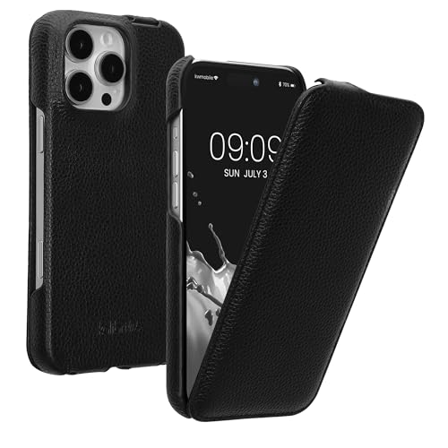 kalibri Flip Hülle Ultra Slim kompatibel mit Apple iPhone 16 Pro Max - Leder Case Schutzhülle Tasche in Schwarz kalibri Flip Hülle Ultra Slim kompatibel mit Apple iPhone 16 Pro Max - Leder Case Schutzhülle Tasche in Schwarz von kalibri