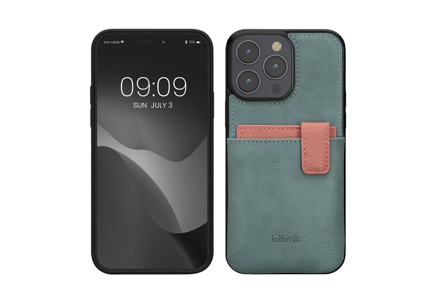 kalibri Handyhülle Hülle für Apple iPhone 14 Pro Max, Handyhülle Handy Cover - Kunstleder Case mit Kartenfach abnehmbar kalibri Handyhülle Hülle für Apple iPhone 14 Pro Max, Handyhülle Handy Cover - Kunstleder Case mit Kartenfach abnehmbar von kalibri