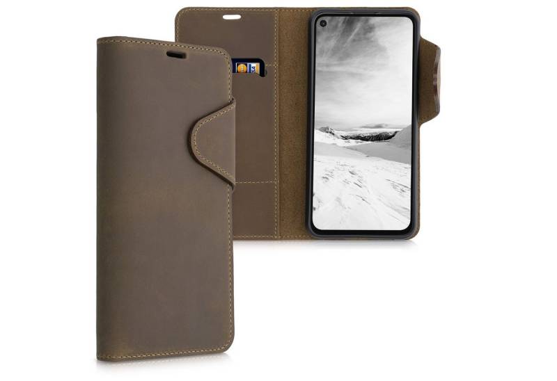 kalibri Handyhülle Hülle für Google Pixel 4a 5G, Leder Handyhülle Handy Case Cover - Schutzhülle Lederhülle von kalibri