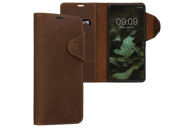 kalibri Handyhülle Hülle für Google Pixel 7, Leder Handyhülle Handy Case Cover - Schutzhülle Lederhülle von kalibri