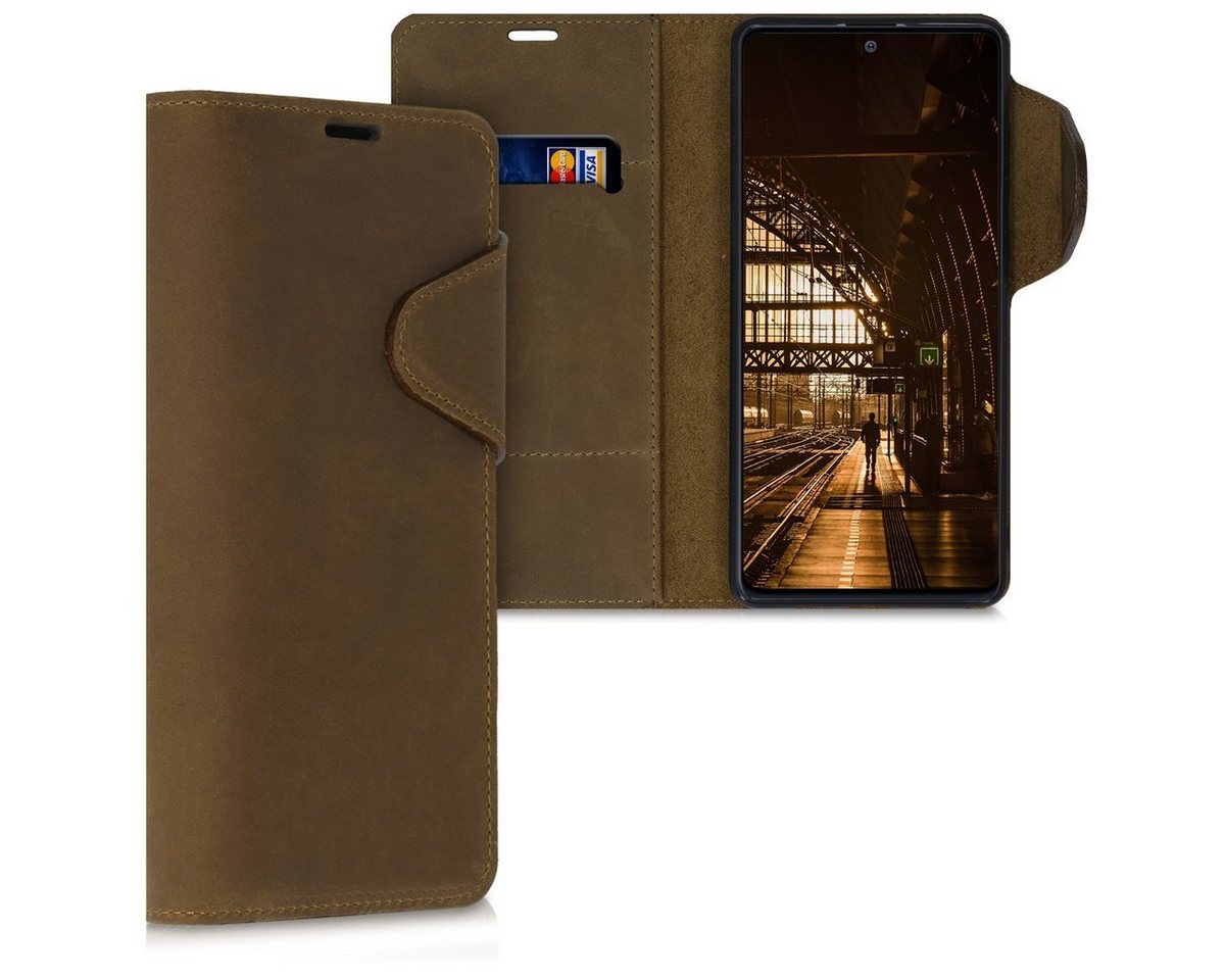 kalibri Handyhülle Hülle für Samsung Galaxy Note 10 Lite, Leder Handyhülle Handy Case Cover - Schutzhülle Lederhülle von kalibri