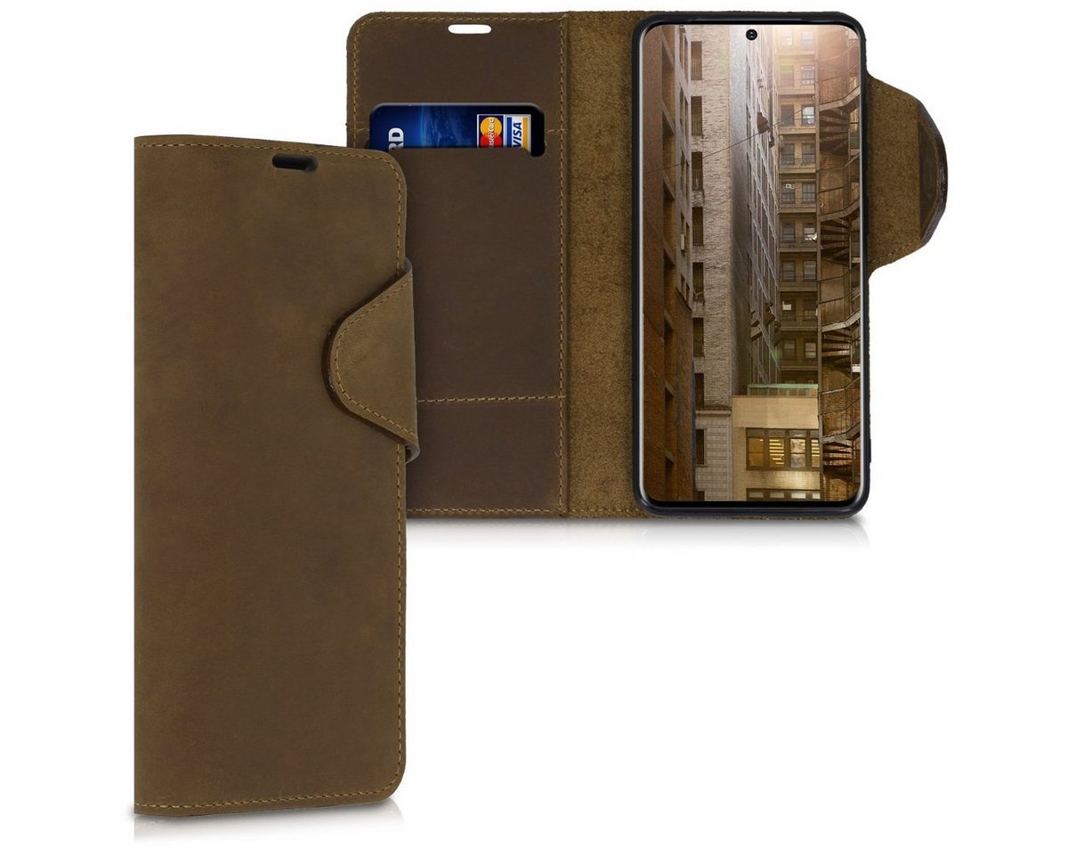 kalibri Handyhülle Hülle für Samsung Galaxy S20, Leder Handyhülle Handy Case Cover - Schutzhülle Lederhülle von kalibri