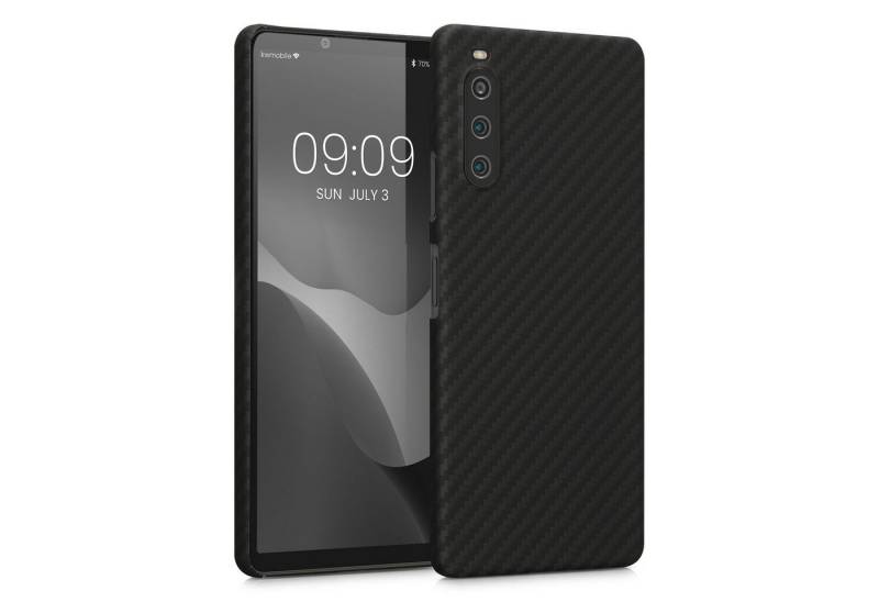 kalibri Handyhülle Hülle für Sony Xperia 10 IV, Aramid Handy Schutzhülle - Smartphone Cover Case von kalibri