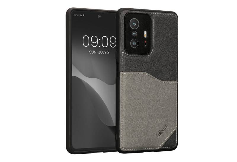 kalibri Handyhülle Hülle für Xiaomi 11T / 11T Pro, Handyhülle Handy Cover - Kunstleder Case mit Kartenfach von kalibri