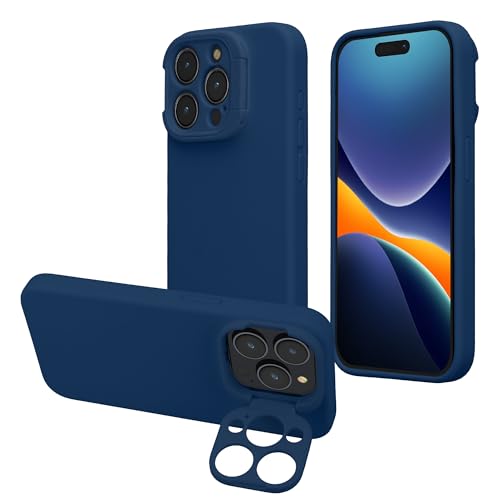 kalibri Hülle kompatibel mit Apple iPhone 15 Pro Hülle - Harte Handyhülle kompatibel mit MagSafe - Premium Case mit Ständer - Marineblau kalibri Hülle kompatibel mit Apple iPhone 15 Pro Hülle - Harte Handyhülle kompatibel mit MagSafe - Premium Case mit Ständer - Marineblau von kalibri