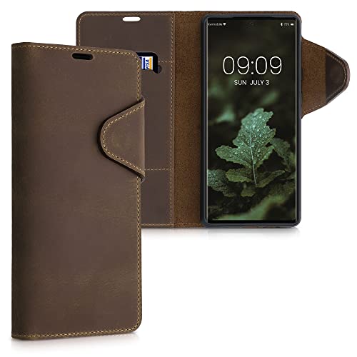 kalibri Hülle kompatibel mit Google Pixel 6 - Leder Handyhülle Handy Case Cover - Schutzhülle in Braun von kalibri