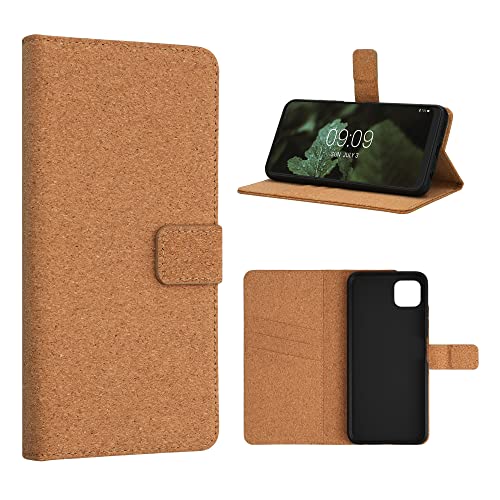 kalibri Hülle kompatibel mit Samsung Galaxy A22 5G - Stroh TPU Handyhülle - Kork Wallet - Schutzhülle mit Ständer - Handy Case mit Magnetverschluss in Hellbraun kalibri Hülle kompatibel mit Samsung Galaxy A22 5G - Stroh TPU Handyhülle - Kork Wallet - Schutzhülle mit Ständer - Handy Case mit Magnetverschluss in Hellbraun von kalibri