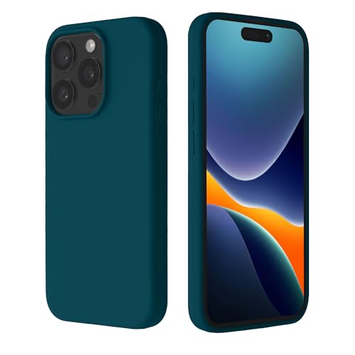 kalibri Premium Silikon Handyhülle kompatibel mit Apple iPhone 15 Pro Hülle - Handy Silikon Case - stoßfeste Schutzhülle mit weichem Mikrofaserfutter - Petrol matt kalibri Premium Silikon Handyhülle kompatibel mit Apple iPhone 15 Pro Hülle - Handy Silikon Case - stoßfeste Schutzhülle mit weichem Mikrofaserfutter - Petrol matt von kalibri