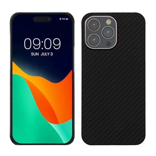 kalibri Schutzhülle kompatibel mit Apple iPhone 15 Pro Max - Hülle Aramid - Handy Cover Case Handyhülle Schwarz matt kalibri Schutzhülle kompatibel mit Apple iPhone 15 Pro Max - Hülle Aramid - Handy Cover Case Handyhülle Schwarz matt von kalibri