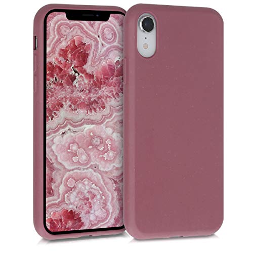 kalibri Weizenstroh Hülle kompatibel mit Apple iPhone XR - umweltfreundliche Handyhülle - Cover Dark Rose von kalibri