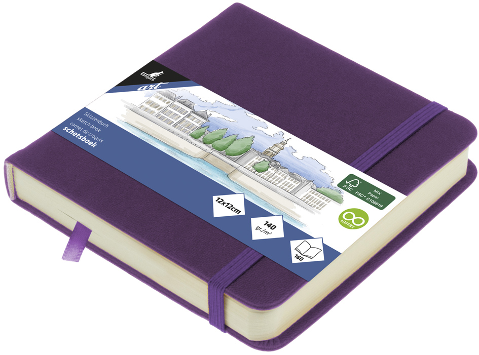 kangaro Skizzenbuch, 80 Blatt, 120 x 120 mm, purple heart kangaro Skizzenbuch, 80 Blatt, 120 x 120 mm, purple heart von kangaro